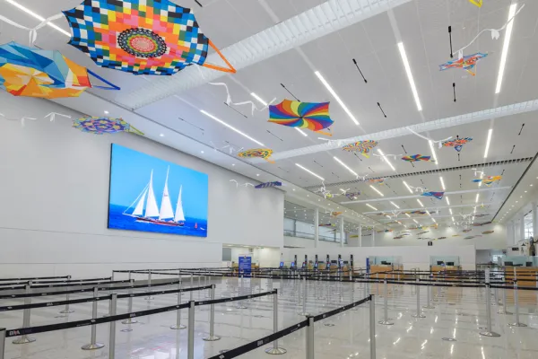 An airport terminal in Bermuda