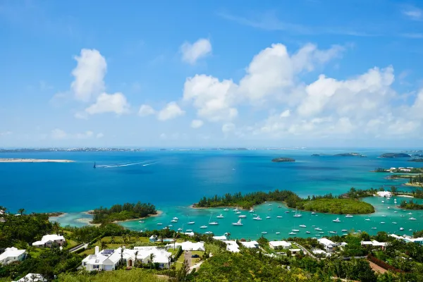 Bermuda's Great Sound from the top of Gibbs Hill Lighthouse
