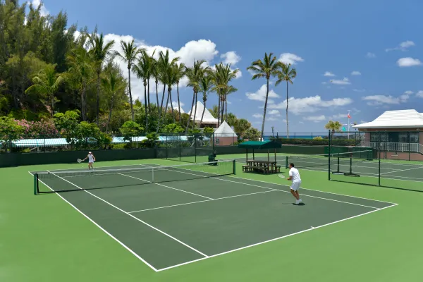 people playing tennis