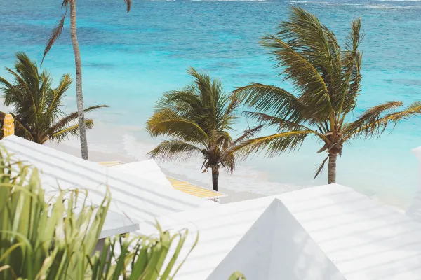 Birds eye view of Coral Beach Bermuda.
