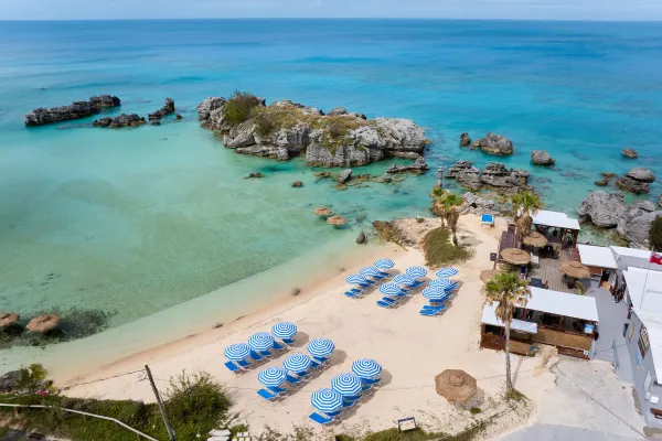 Aerial view of Tobacco Bay