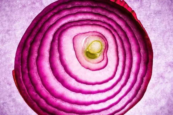 red onion cut into