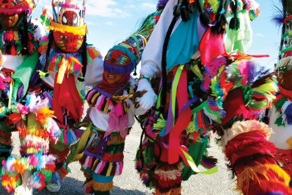 Child in Gombey costume