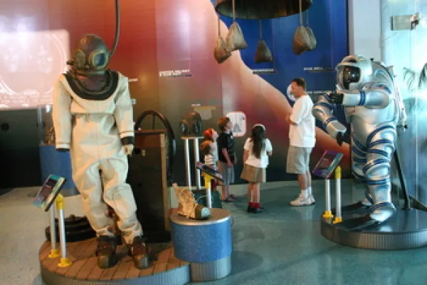 Scuba suits in the Underwater Exploration Institution