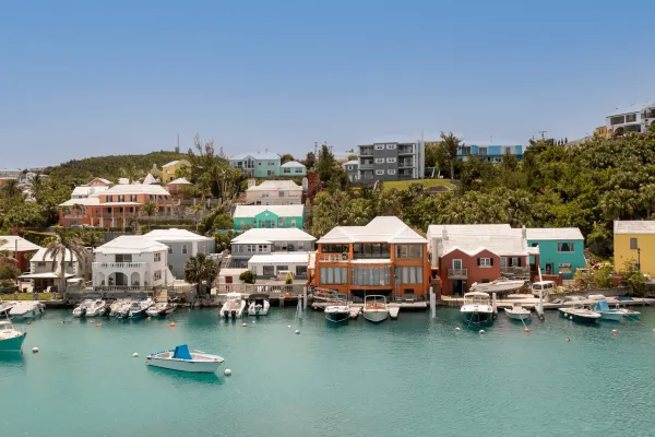 Aerial view of Flatt's Inlet.