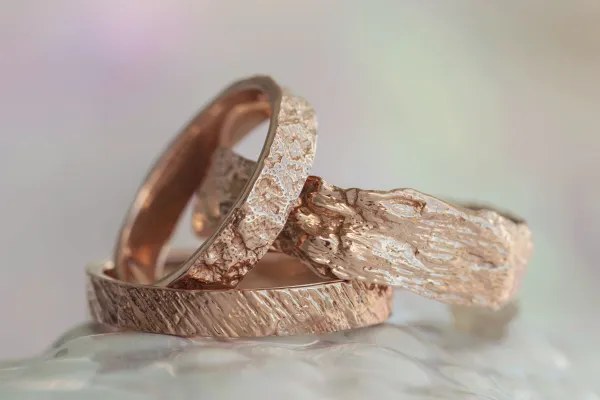 Alexandra Mosher Studio Jewellery – Bermuda Textured Wedding Bands