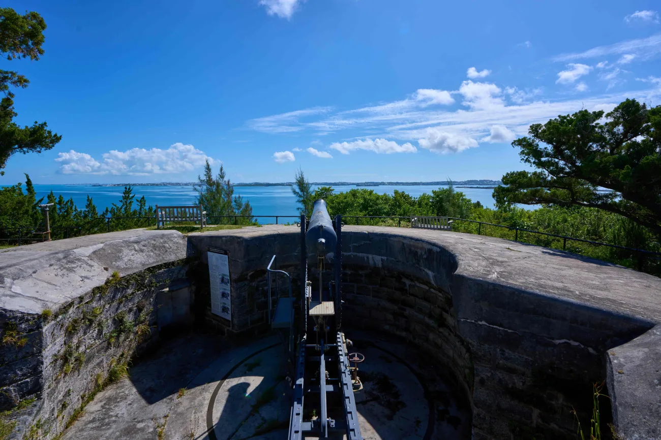 View of the great sound from Scaur Hill Fort.
