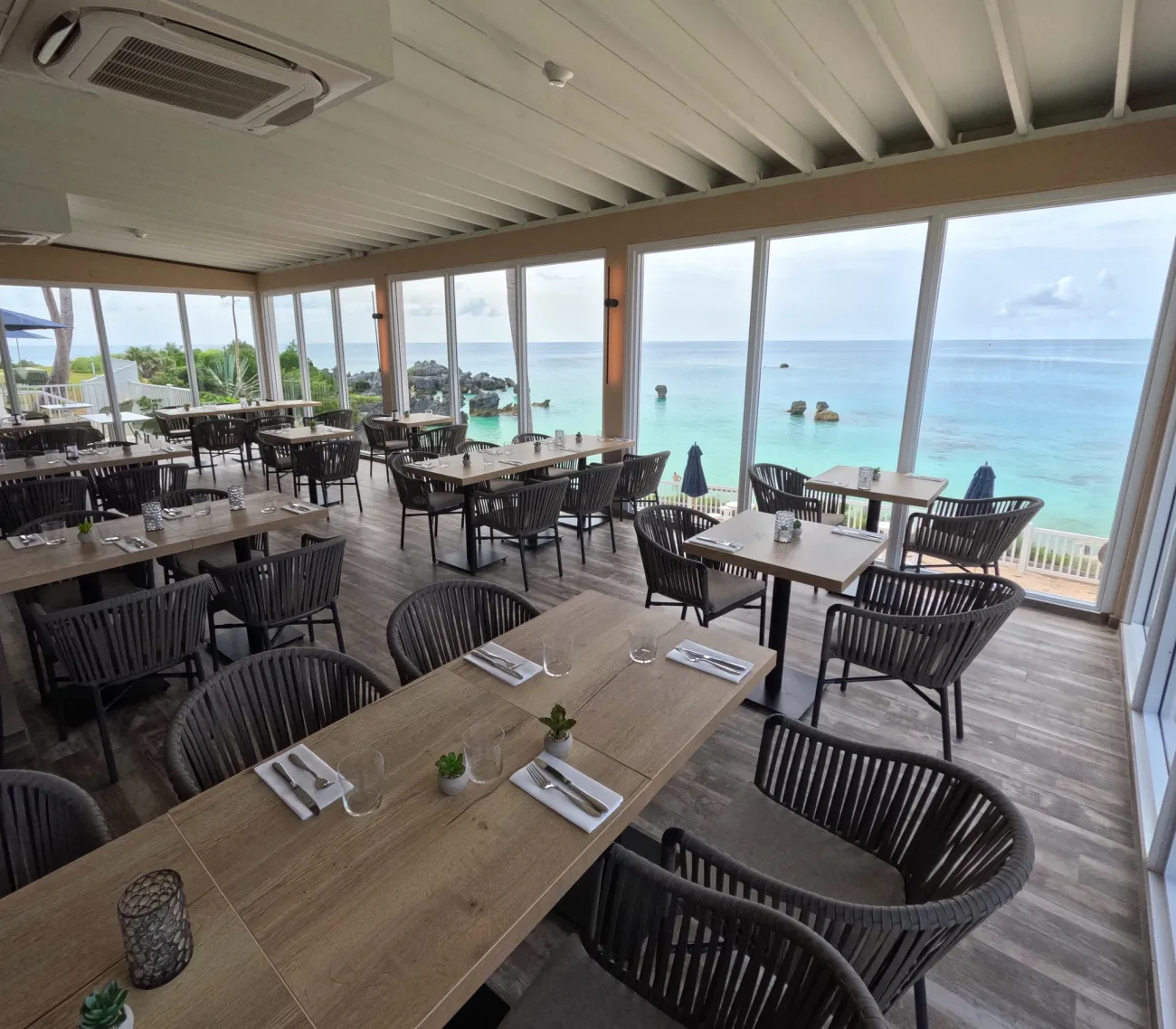 Interior view of Achilles restaurant.