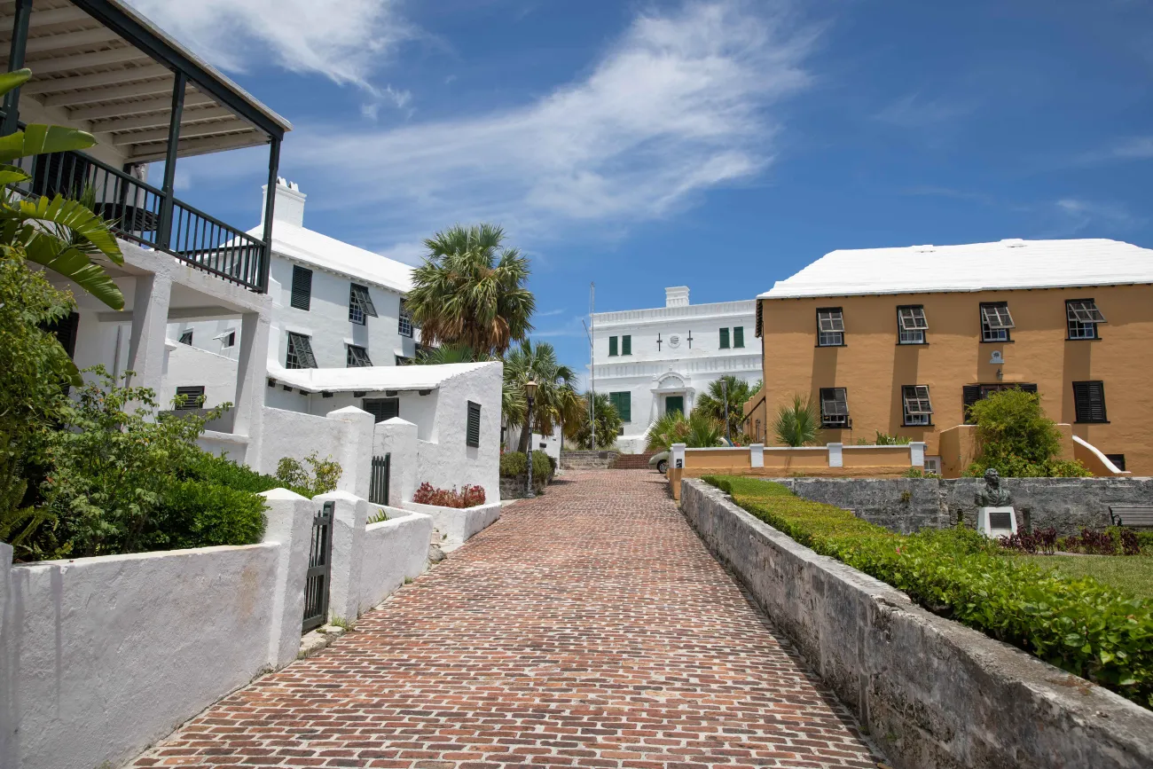 Exterior view of St. George's old buildings.