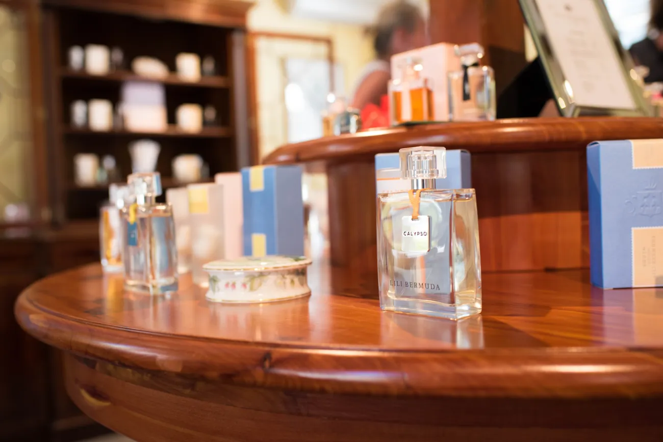 Interior of Lili Bermuda perfumery