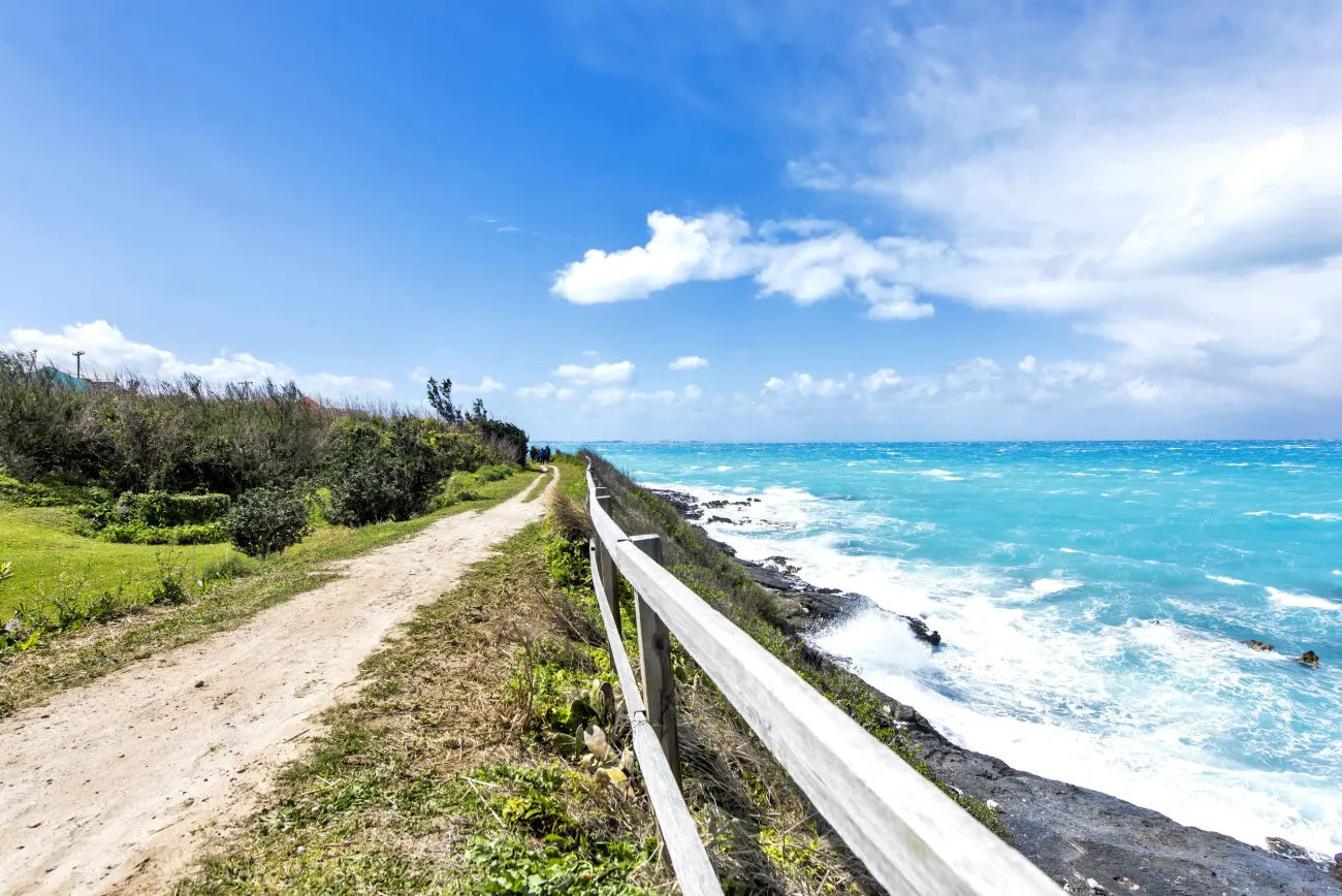 path along the coastline 