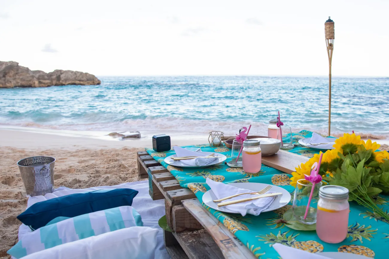 A table is set up for a private dining experience.