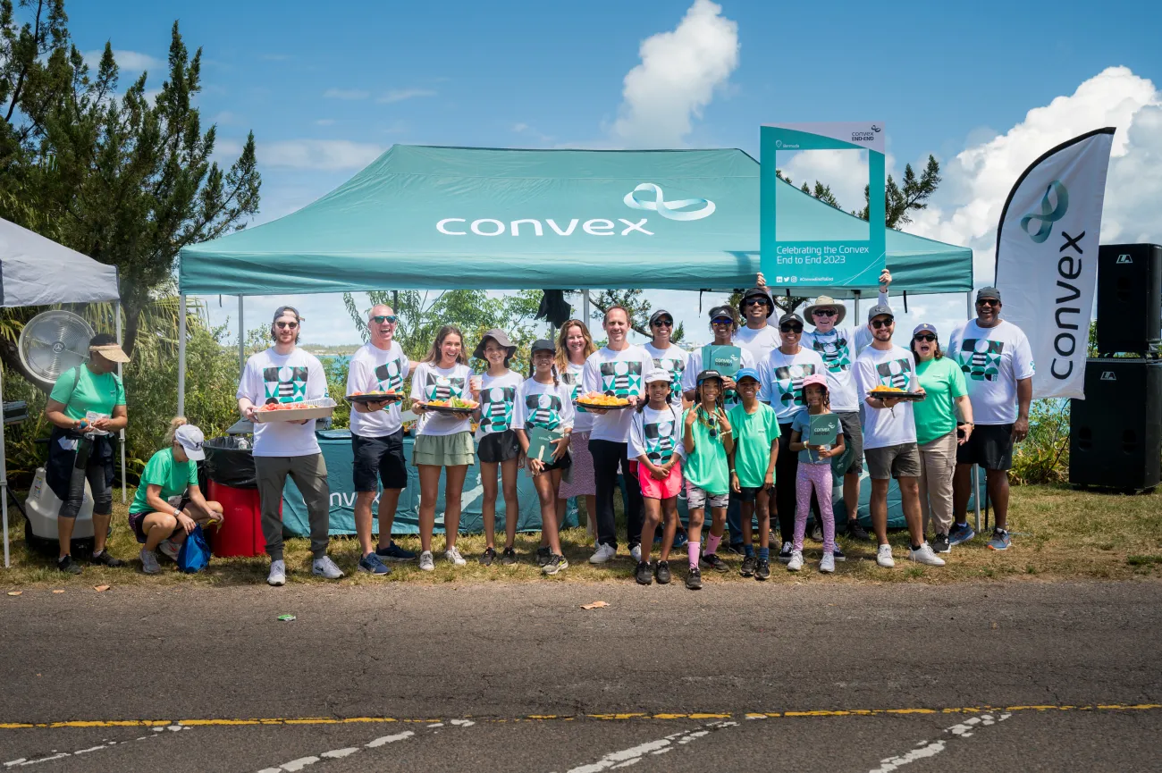 A group of volunteers during the Convex End to End.