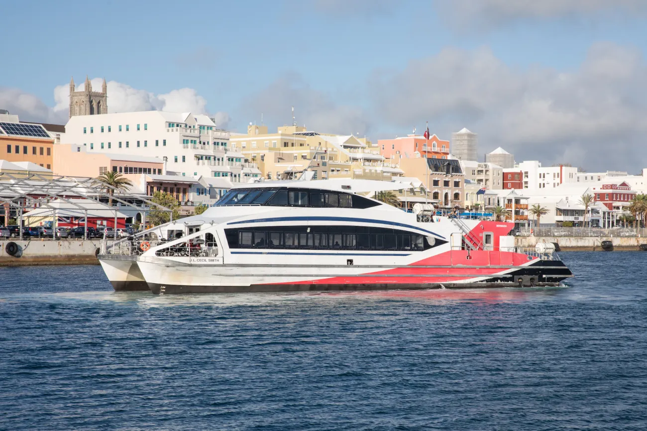 Ferry in Dockyard in Bermuda