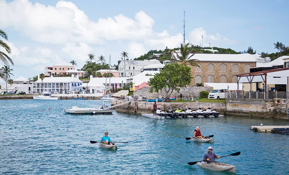 group of people kayaking