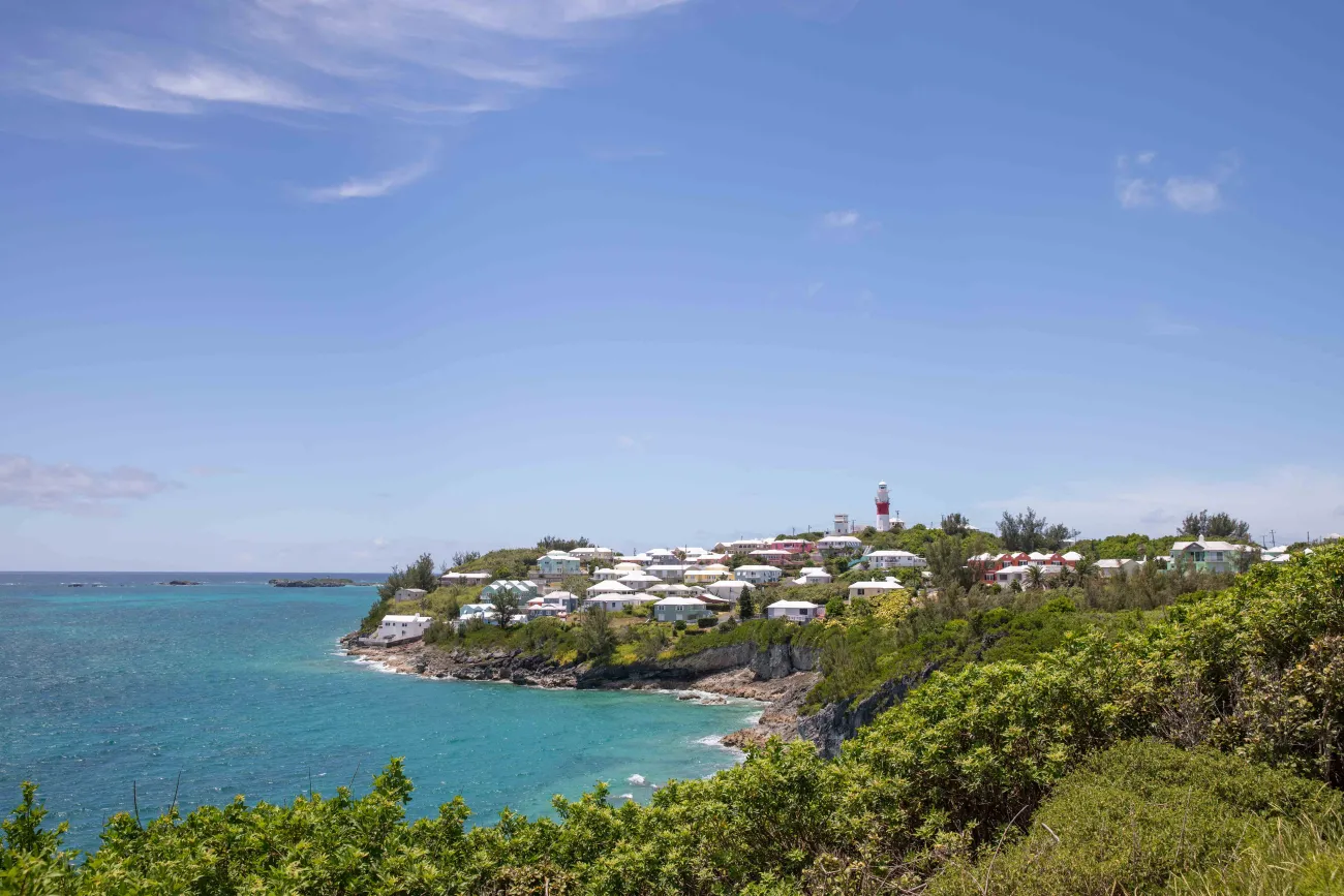Land view of St. David's Lighthouse