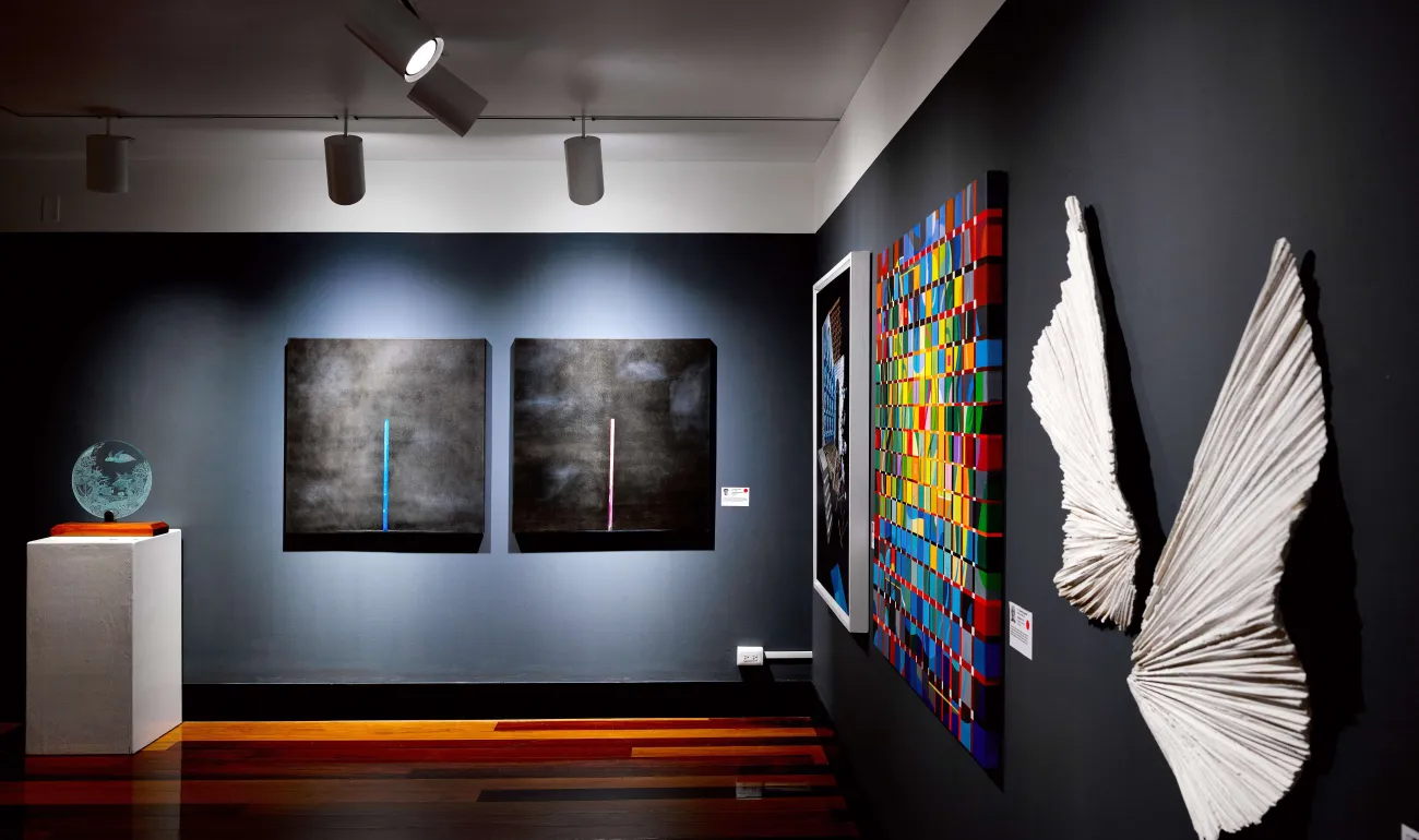 Masterworks gallery room main entrance. 