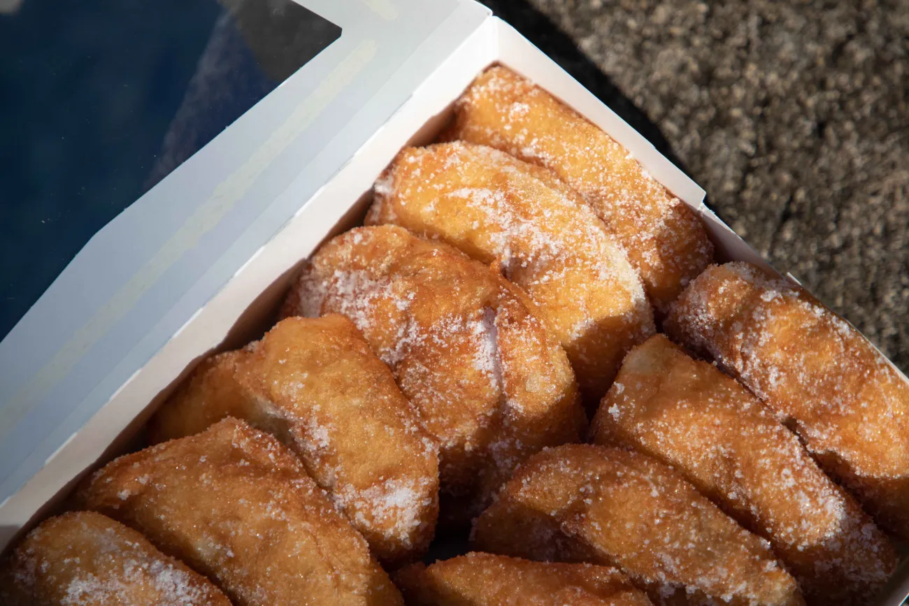 A close up of Malasadas