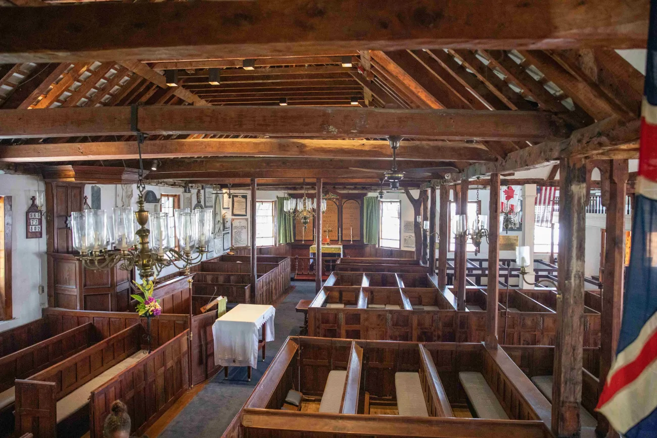 St. Peter's Church interior view with an alter.
