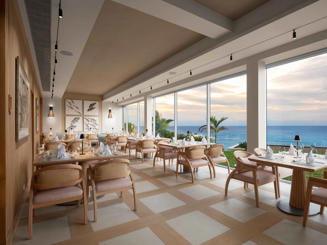 Interior view of Surf at Azura